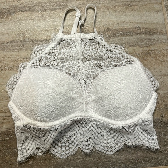 PINK by Victoria’s Secret High Neck Lace Bralette - Picture 1 of 12